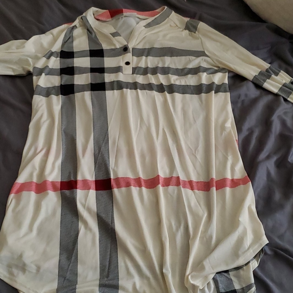 Long sleeve silk dress